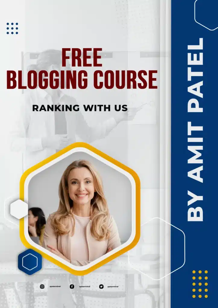 Blogging course by Amit Patel