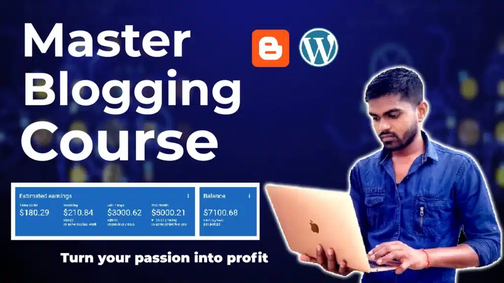 Master blogging course thumbnail by Amit Patel